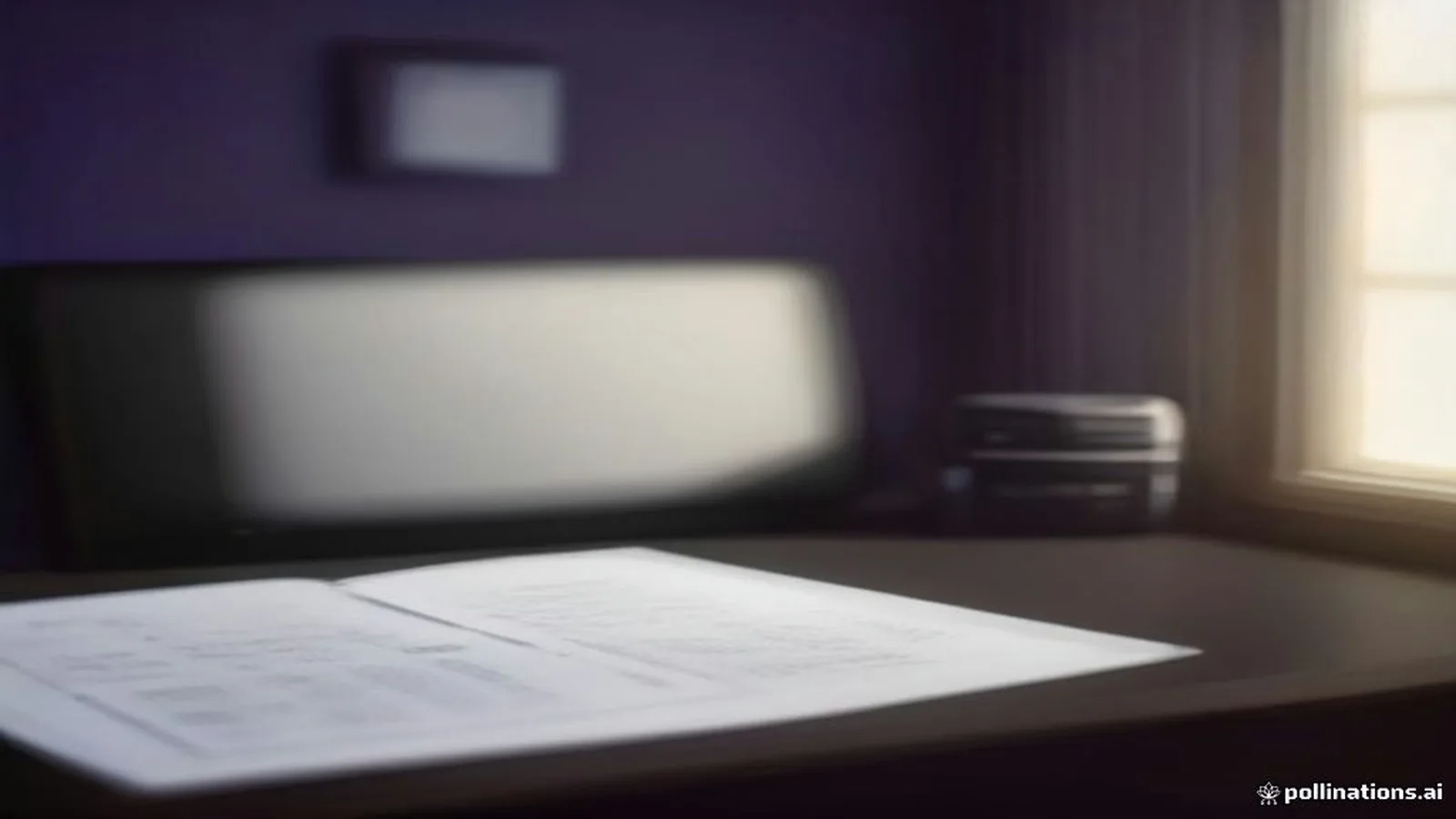 Diverse Georgia driver reviewing auto insurance paperwork and a credit dashboard on a tablet in a modern black and purple-lit home office